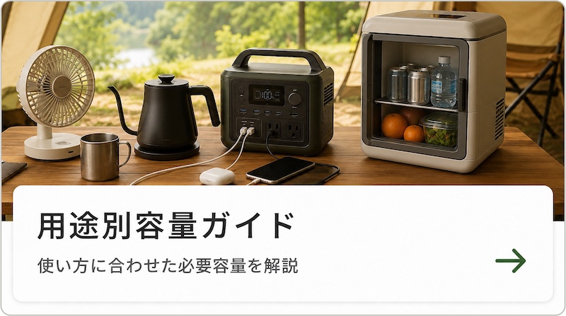 用途別容量ガイド